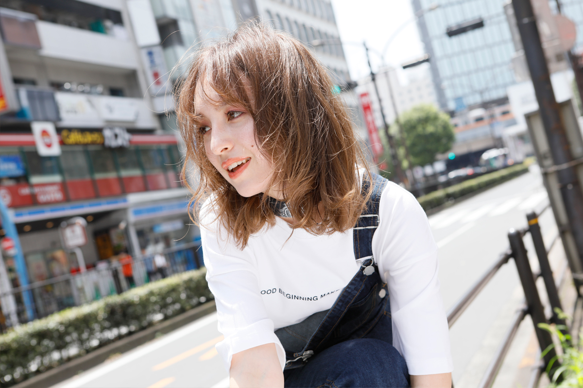 ドライしてフォームをもみ込むだけでいい、簡単スタイリング