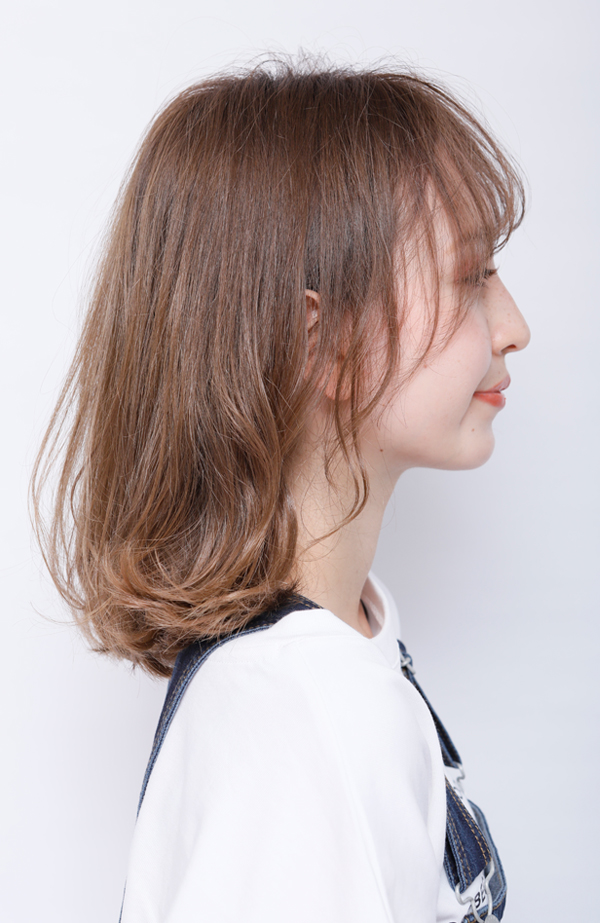ドライしてフォームをもみ込むだけでいい、簡単スタイリング
